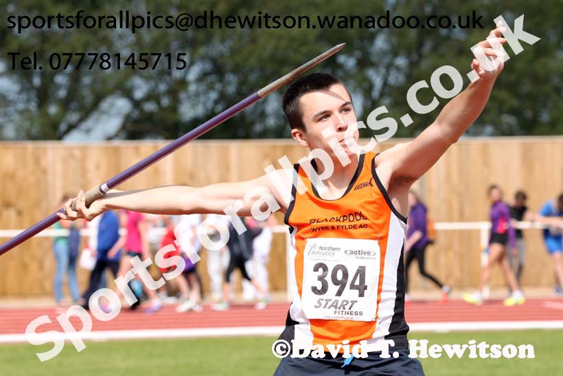 Under-17 mens javelin. Photo: David T. Hewitson/Sports for All Pics